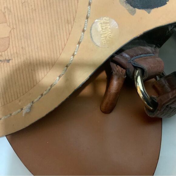 Vince Camuto Gladiator Sandles Size 7.5 shoes sandals animal print - Picture 6 of 12